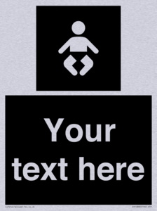 Custom information: black panel baby change